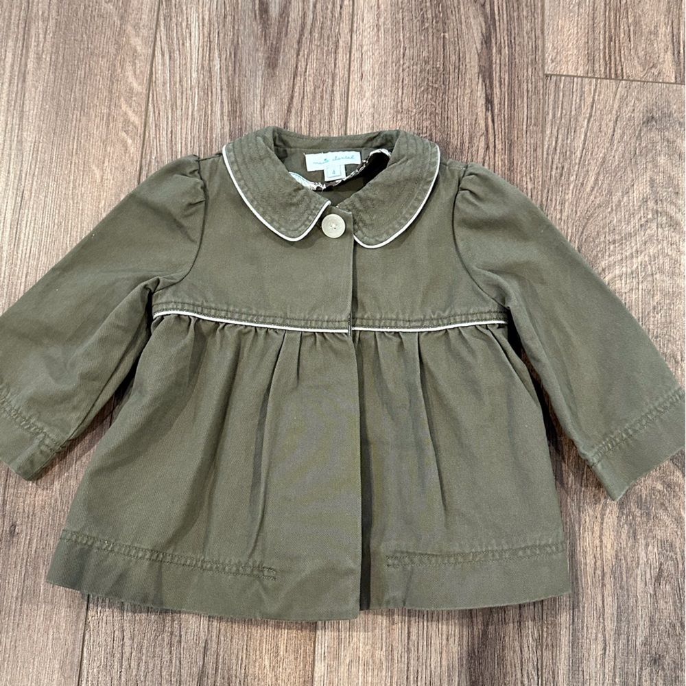 Marie Chantal Girls 4T Gray/Green Jacket